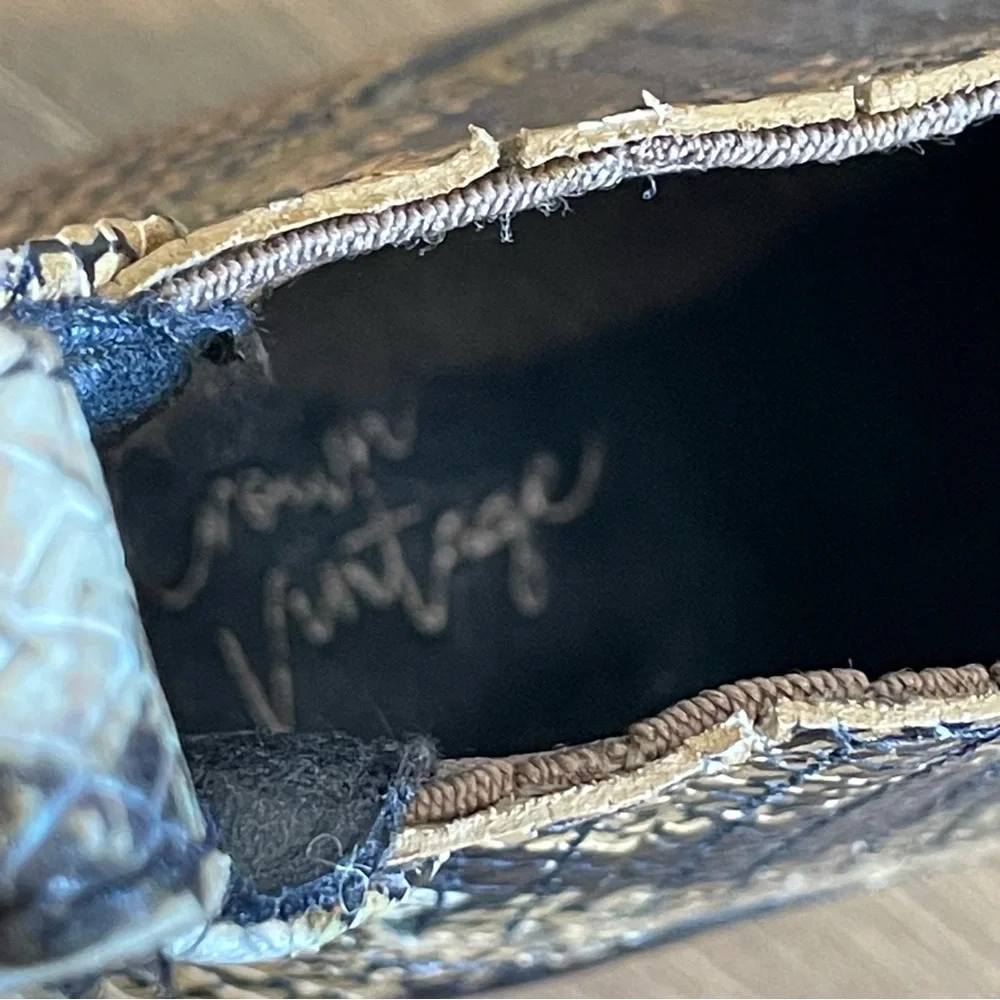 Python Snakeskin Print Boots - Picture 7 of 7